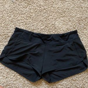 Black  Lululemon Running Shorts